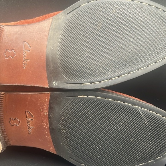 Clarks Brown Oxfords with Suede Finish main image 6
